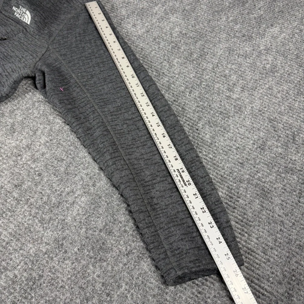 The North Face Mens XL Gordon Lyons 1/4 Zip Sweater Fleece Pullover Grey Heather